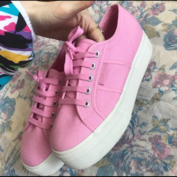 Rare bubblegum pink superga Platform sneakers - Picture 5 of 5